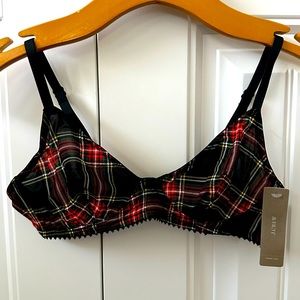 J. Crew plaid bra